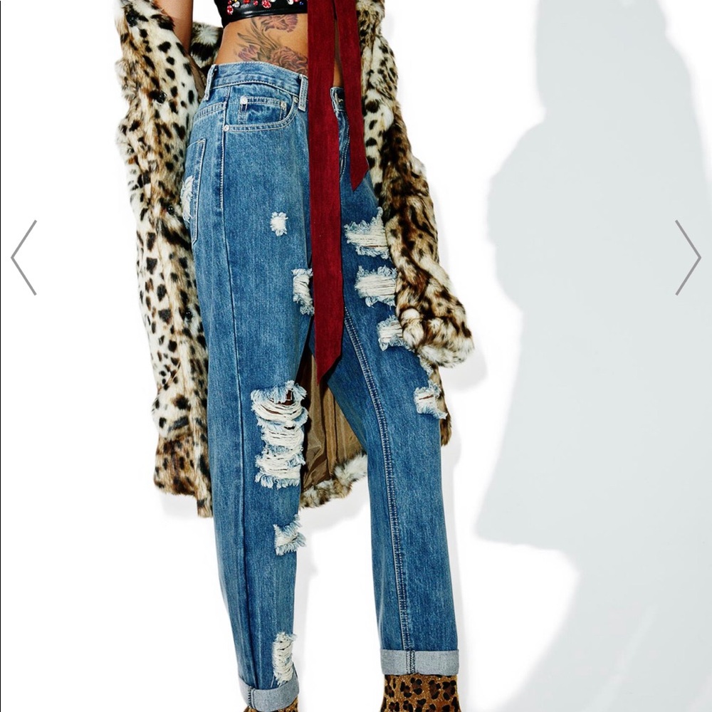 Glamorous METROPOLIS DISTRESSED JEANS - Picture 2 of 7
